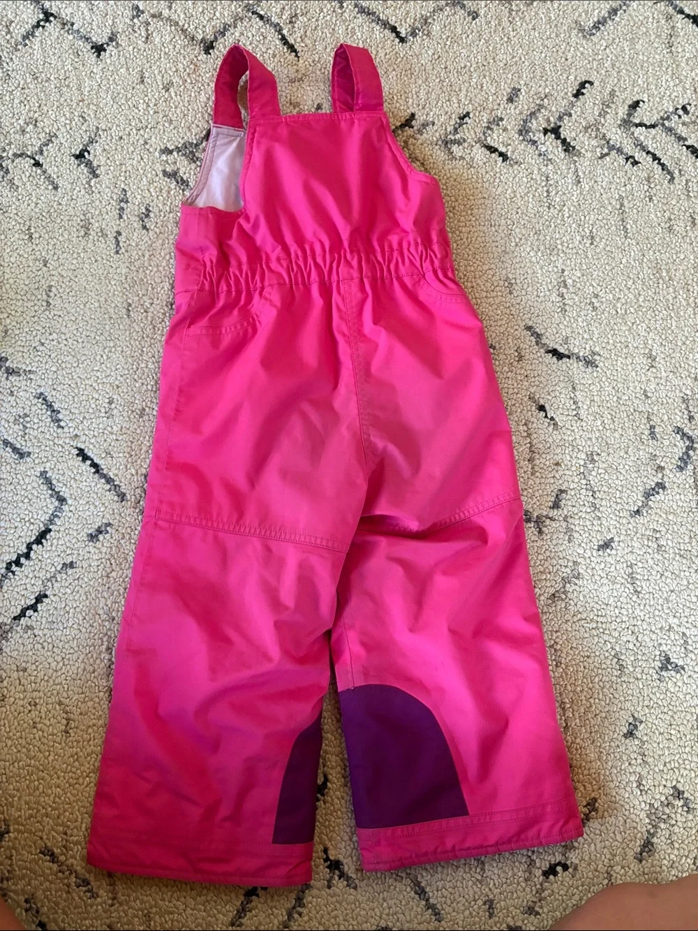Patagonia Bright Pink Kids Snow Overalls 3T